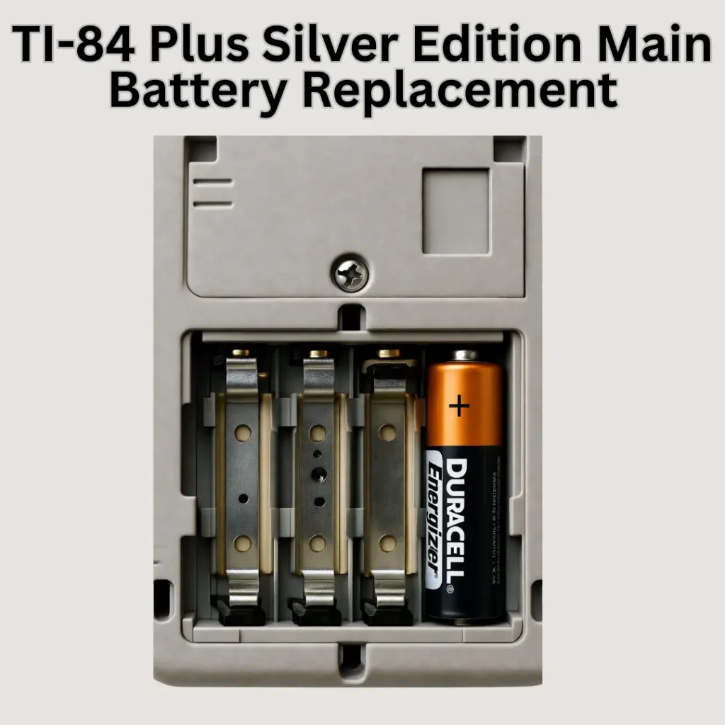 TI-84 Plus Silver Edition Main Battery Replacement