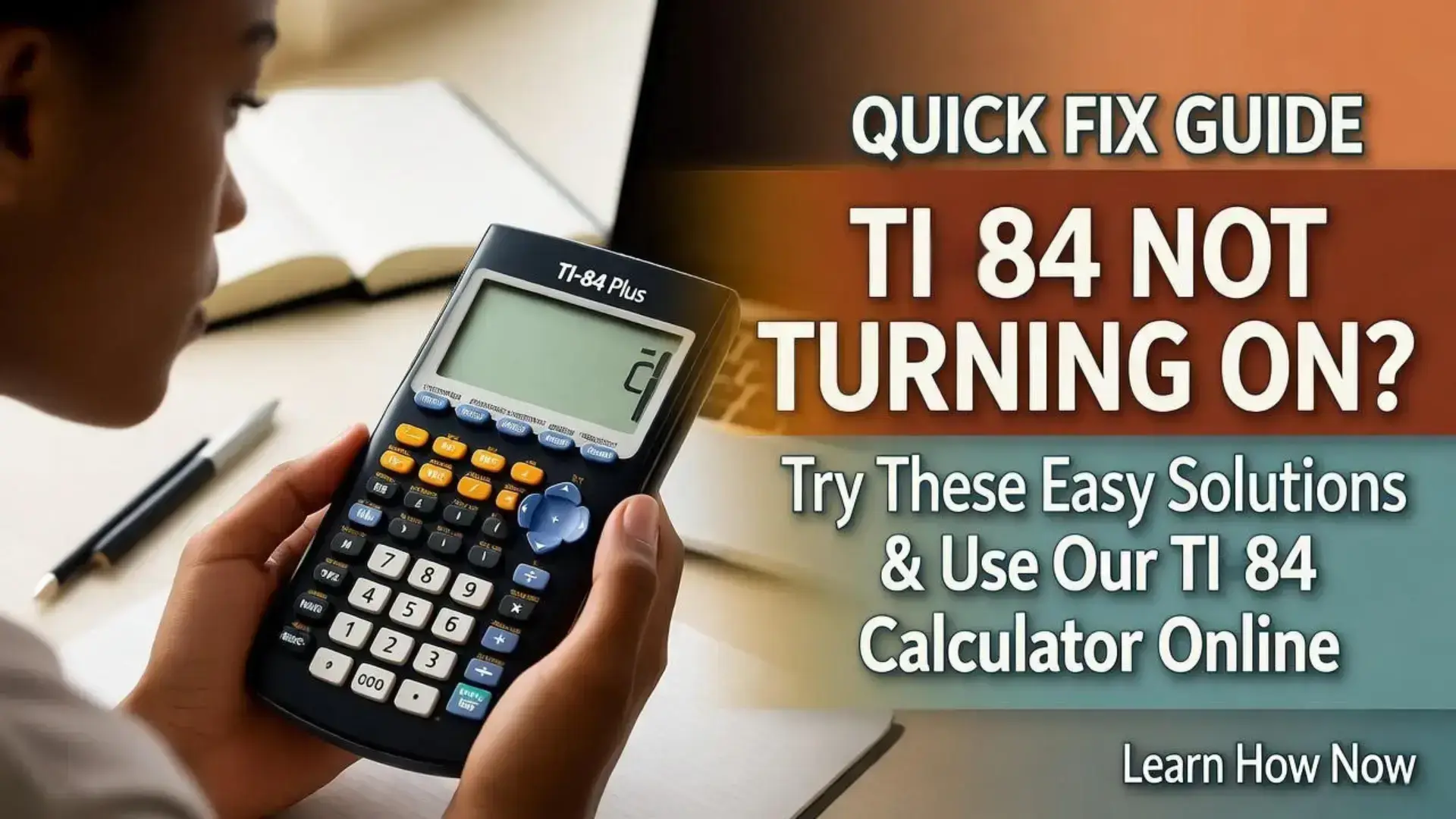 TI 84 not turning on